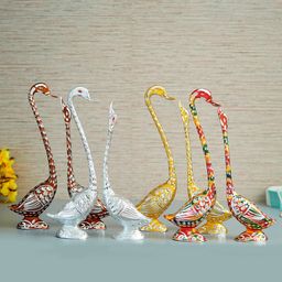 eCraftIndia Set of 8 Kissing Swans Handcrafted Decorative Showpieces-image-67