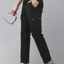 SPYKAR Men Slim Fit Cargos Trousers-picture-10