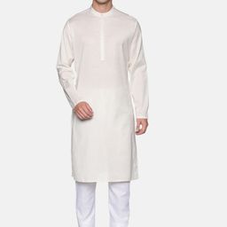 Saffron Threads Men Off White Kurta-95