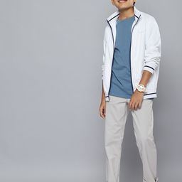 Nautica Boys Regular Fit Solid Chinos Trousers-image-34