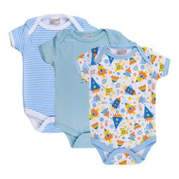 STARTERS Kids Set of 3 Printed Cotton Rompers-picture-6