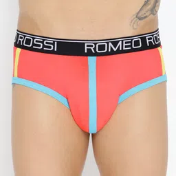 ROMEO ROSSI Men Coral Pink Solid Briefs CLBCP-2002-picture-51