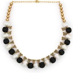 AKSHARA Black & White Choker Necklace-image-5