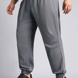 CULT Men Dark Grey Plus Size Night Joggers-picture-31