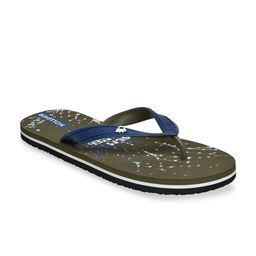 United Colors of Benetton Men Olive Green & Blue Thong Flip-Flops-image-27