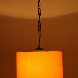 Devansh Yellow Solid Circular Pendant Lamp-17