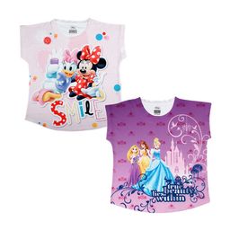 Disney by Wear Your Mind Girls Pack Of 2 Disney Printed Tops-image-38