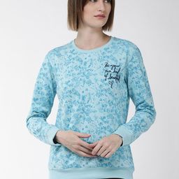 Fort Collins Women Blue Printed Sweatshirt-image-59