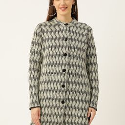 American Eye Geometric Longline Cardigan-image-55