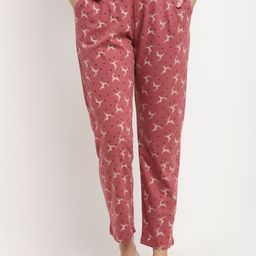 Women Kanvin Red Lounge Pants-image-61