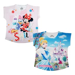Disney by Wear Your Mind Pack Of 2 Pink Printed Top-image-26