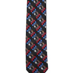 Calvadoss Black & Red Woven Design Broad Tie-picture-18