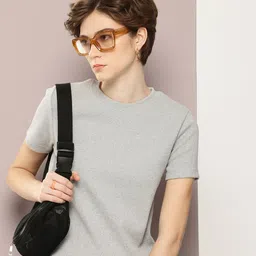 Kook N Keech Women Solid Ribbed T-shirt-picture-49