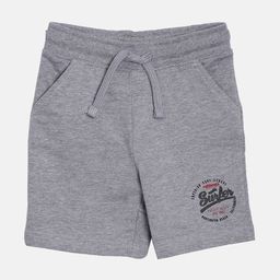 3PIN Boys Grey Mid-Rise Cotton Regular Shorts-44
