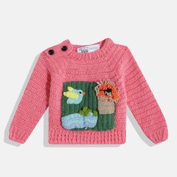 CHUTPUT Unisex Kids Woollen Pullover with Embroidered Detail-70