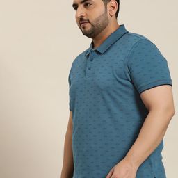 Sztori Men Printed Polo Collar Pure Cotton T-shirt-image-28