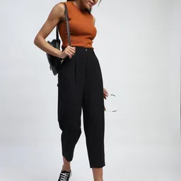 Global Republic Women Relaxed-Fit Regular Trousers-image-13