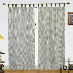 Dekor World Multicoloured Set of 2 Window Curtain-14