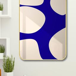 SAF Brown & Blue Abstract Wooden Painting Wall Art-picture-23