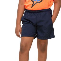 Artengo By Decathlon Unisex Kids Navy Blue Solid Sustainable Sports Shorts-image-67