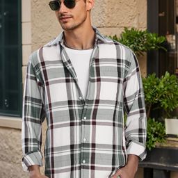 Bene Kleed Men Tartan Checks Checked Casual Shirt-picture-29