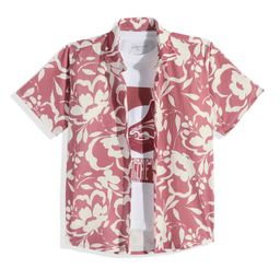 CHARCHIT Boys Comfort Floral Printed Casual Shirt With T-shirt-image-64