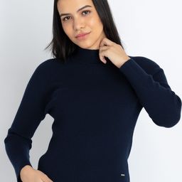 Status Quo Turtle Neck Ribbed Pullover Sweater-picture-5