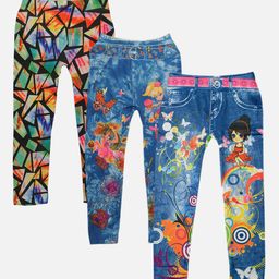 TINY HUG Girls Pack Of 3 Assorted Tights-image-59