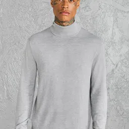boohooMAN Roll Neck Jumper-image-60