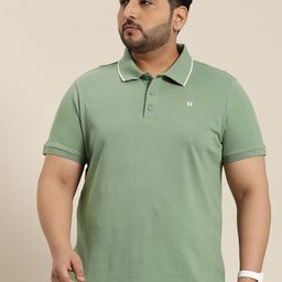 Sztori Men Solid Polo Collar Pure Cotton T-shirt-image-14