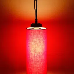 Devansh Red & Black Solid Contemporary Hanging Lamp-13
