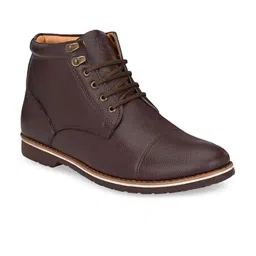 Roadster Men Brown Flat Boots Casual Shoes-image-5