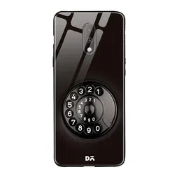 DailyObjects Black & White Dialer OnePlus 7 Glass Mobile Case-81