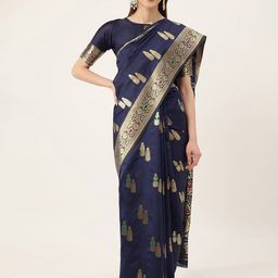 Maroosh Woven Design Zari Saree-image-41