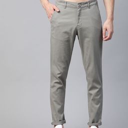 Roadster Men Grey Chinos Trousers-image-112