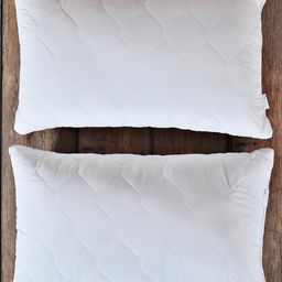 Portico New York Delight Set of 2 White Fibre Sleep Pillows-image-2