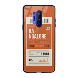 DailyObjects Orange & White Bangalore City Tag OnePlus 8 Pro Glass Case-19
