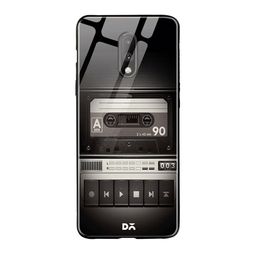 DailyObjects Black & White Cassette Player OnePlus 7 Glass Cover-80