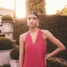 NEXT Halter Neck A-Line Maxi Dress-image-22