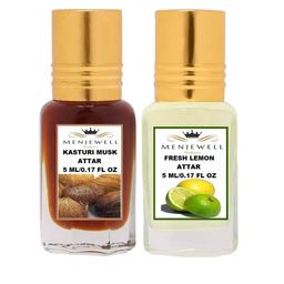 Menjewell Unisex Kasturi Musk Set Of 2 Attar-46