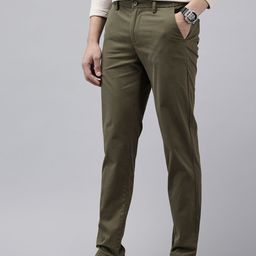 GENIPS Men Striped Slim Fit Trousers-image-56