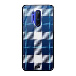 DailyObjects Blue & White Nightfall Rope Checks OnePlus 8 Pro Glass Case-42