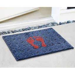 Saral Home Blue & Red Printed Cotton Anti-Skid Door Mat-image-90