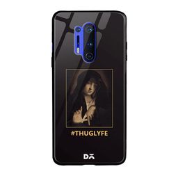 DailyObjects Black & Beige Thug Lyfe OnePlus 8 Pro Glass Cover-32