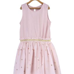 Miyo Girls Pink Embellished Fit and Flare Dress-image-59