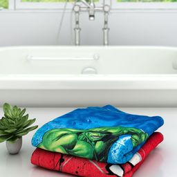 Athom Trendz Marvel Kids Set Of 2 Printed 350 GSM Bath Towels-46