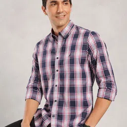 Nautica Slim Fit Checked Pure Cotton Casual Shirt-picture-16