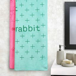 Cortina Unisex Set of 2 Printed 300 GSM Bath Towels-8