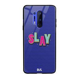 DailyObjects Blue & Pink Slay It OnePlus 8 Pro Glass Case-50