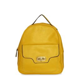 GIORDANO Women Mustard Yellow Solid Backpack-image-54